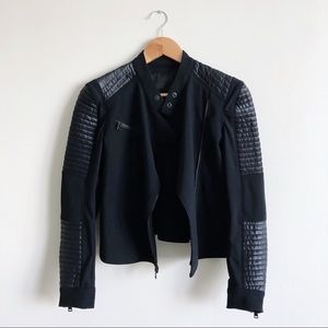 Carbon38 black motorcycle jacket